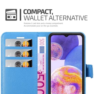 Samsung Galaxy A23 4G lommebokdeksel etui (blå)