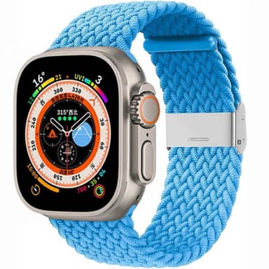 Flettet klokkerem Apple Watch Ultra (49mm) - Skyblue