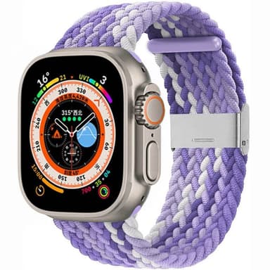 Flettet klokkerem Apple Watch Ultra (49mm) - Gradient purple