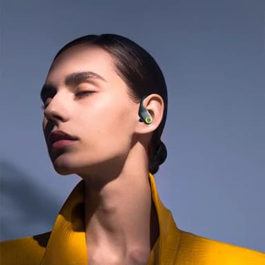 Trådløse hodetelefoner sportsøreplugger Bluetooth 5.3 IPX5 ANC/ENC støyreduksjon Sort