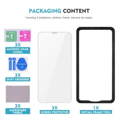 Privacy Screen Protector Herdet Glass Full Dekning Glass Film for iPhone Flerfarget 14.5x7.5x0.3 cm iPhone 15