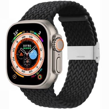 Flettet klokkerem Apple Watch Ultra (49mm) - Black
