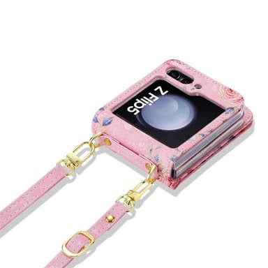 POLA Flower deksel Samsung Galaxy Z Flip 5 - Pink