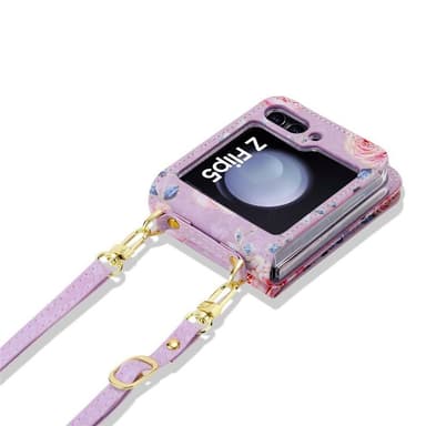 POLA Flower deksel Samsung Galaxy Z Flip 5 - Purple