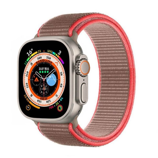 Nylon klokkerem Apple Watch Ultra (49mm) - Neon pink