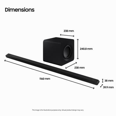 Samsung S810B lydplanke med subwoofer