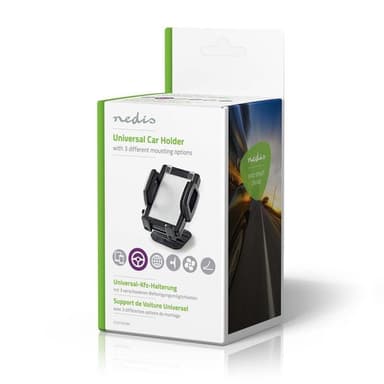 Nedis Smartphone bilmontering | Universal | Minimal skjermstørrelse telefon: 4 "" | Maksimal skjermstørrelse: 6.4 "" | Adjustable Angle