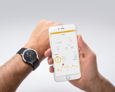 Withings Activite Steel HR treningsklokke (sort)
