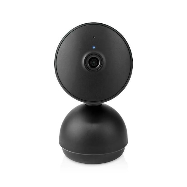 Nedis SmartLife Innendørs kamera | Wi-Fi | Full HD 1080p | Panorering og vipping | Cloud Storage (valgfritt) / microSD (ikke inkludert) / Onvif | Med bevegelses sensor | Nattsyn | Sort