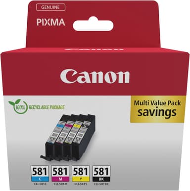 Canon blekkpatroner CLI-581 Multipakke med 4 farger