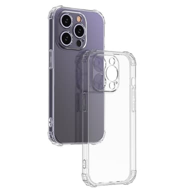 Til iPhone 15 Pro Cover Case TPU-ramme+Akryl Baktelefonveske