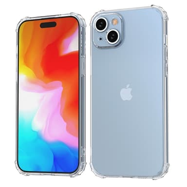 Til iPhone 15 Plus dekselveske TPU-ramme+akryl baktelefonveske