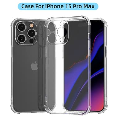 Til iPhone 15 Pro Max Deksel TPU-telefonveske