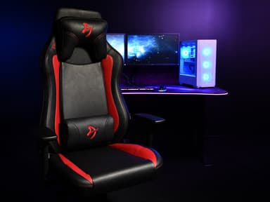 Arozzi Vernazza SoftPU gamingstol (sort/rød)