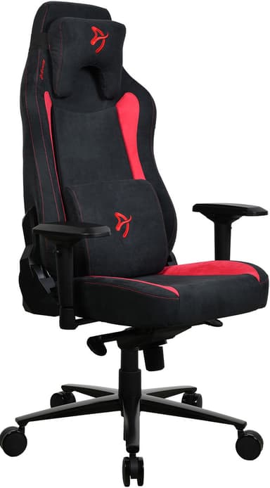 Arozzi Vernazza Supersoft Fabric gamingstol (sort/rød)