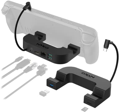 Nyko Steam Deck 7-i-1 USB-C dokkingstasjon med strøm
