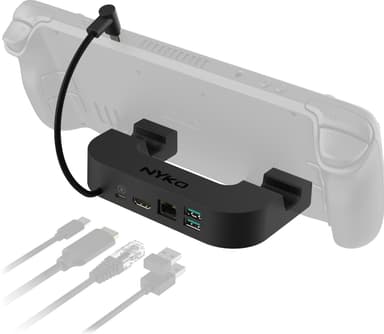 Nyko Steam Deck 7-i-1 USB-C dokkingstasjon med strøm