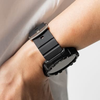 Ringke Samsung Galaxy Watch 20mm Armbånd Rubber One Bold Band Svart