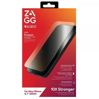 ZAGG InvisibleShield iPhone 15 Plus Skjermbeskytter Glass XTR3