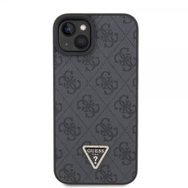 Guess iPhone 15 Deksel Metal Logo Strass Crossbody Strap Svart