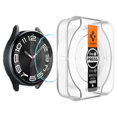 Spigen Samsung Galaxy Watch 6 Classic 43mm Skjermbeskytter GLAS.tR EZ Fit 2-pakning