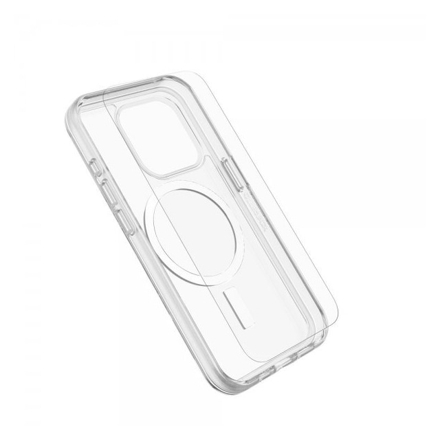 Otterbox iPhone 15 Pro Deksel Skjermbeskytter Symmetry Clear MagSafe + Premium Glass