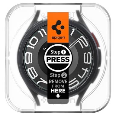 Spigen Samsung Galaxy Watch 6 Classic 43mm Skjermbeskytter GLAS.tR EZ Fit 2-pakning