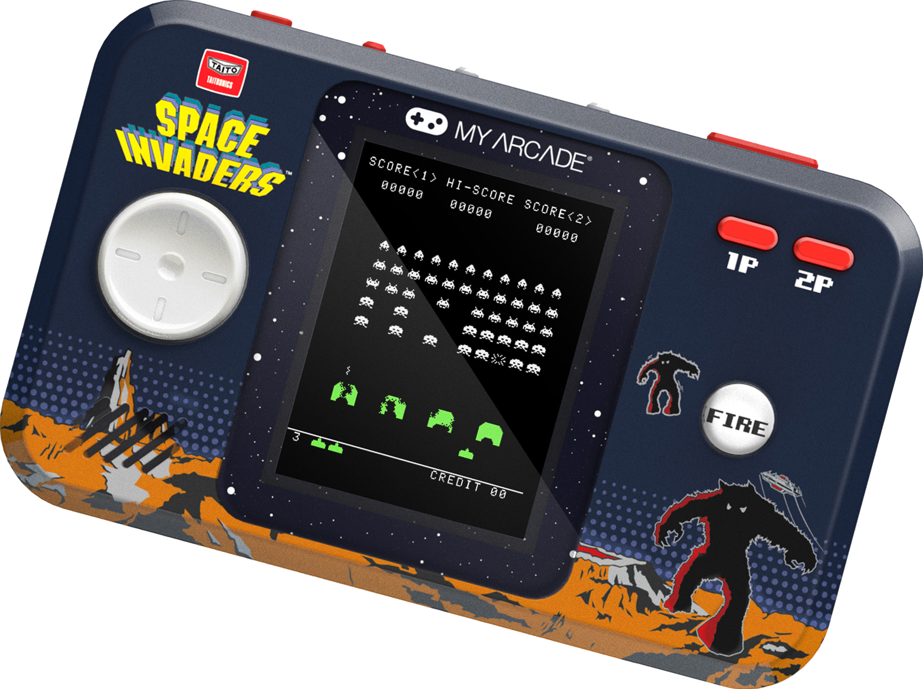 My Arcade Pocket Player Pro Space Invaders håndholdt konsoll