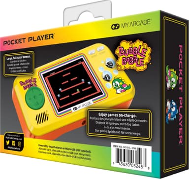 My Arcade Pocket Player Bubble Bobble håndholdt konsoll