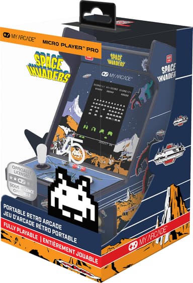 My Arcade Micro Player Pro 6,75” Space Invaders retro spillkonsoll
