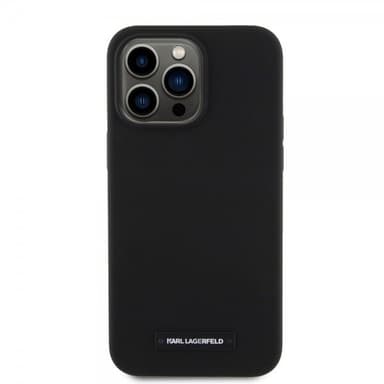 Karl Lagerfeld iPhone 15 Pro Max Deksel Liquid Silicone MagSafe Svart