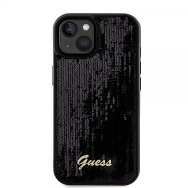 Guess iPhone 15 Plus Deksel Sequin Svart