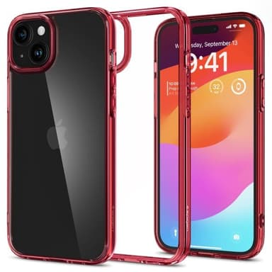 Spigen iPhone 15 Deksel Ultra Hybrid Red Crystal