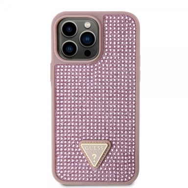 Guess iPhone 15 Pro Max Deksel Rhinestone Rosa