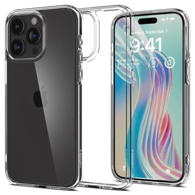 Spigen iPhone 15 Pro Max Deksel Ultra Hybrid Crystal Clear