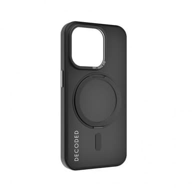 Decoded iPhone 15 Pro Deksel Recycled Plastic Transparant Loop Stand Back Cover Svart