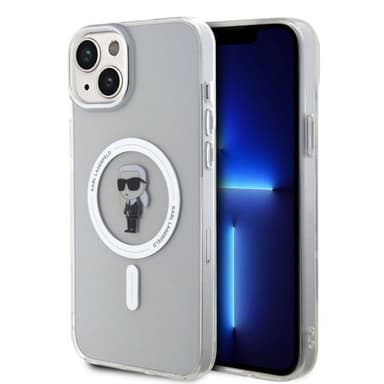 Karl Lagerfeld iPhone 15 Deksel Ikonik MagSafe Transparent