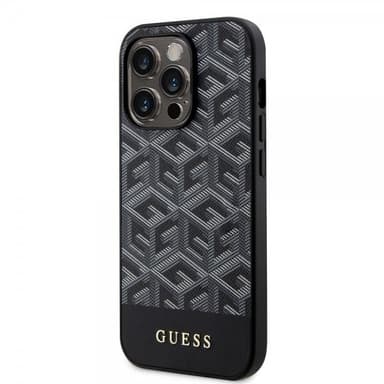 Guess iPhone 14 Pro Deksel G Cube MagSafe Svart
