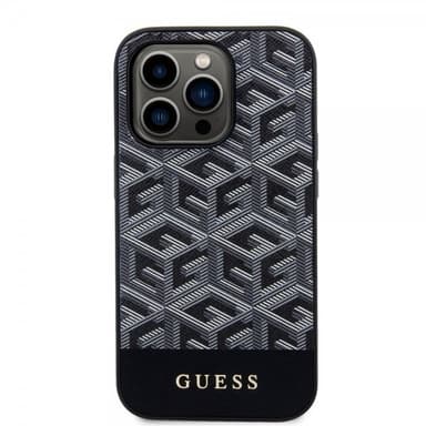 Guess iPhone 14 Pro Deksel G Cube MagSafe Svart