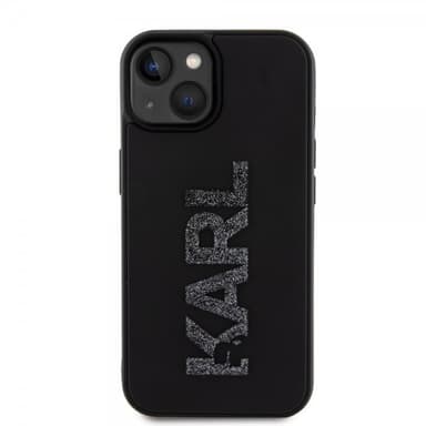 Karl Lagerfeld iPhone 15 Deksel 3D Rubber Karl Svart