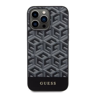 Guess iPhone 15 Pro Max Deksel G Cube MagSafe Svart