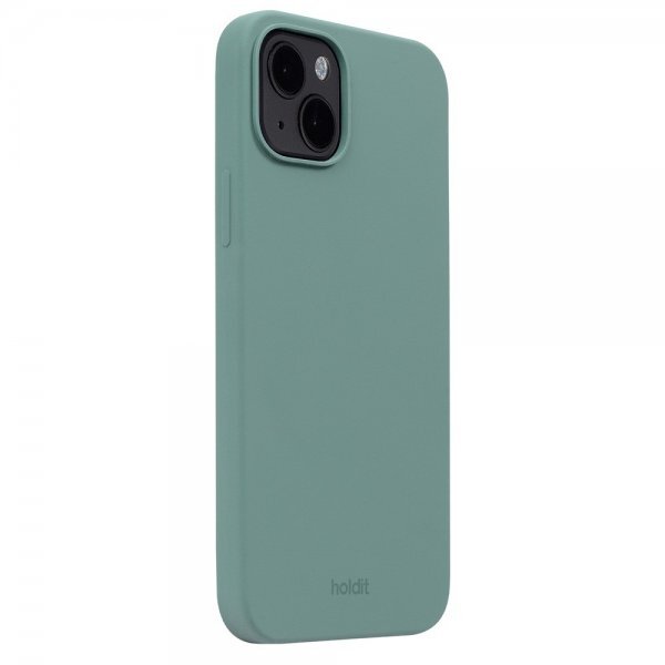 holdit iPhone 15 Plus Deksel Silikon Moss Green