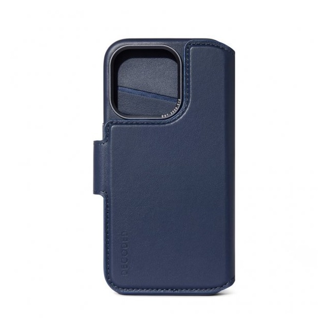 Decoded iPhone 15 Pro Etui Leather Detachable Wallet True Navy