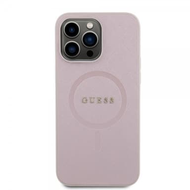 Guess iPhone 15 Pro Max Deksel Saffiano MagSafe Rosa