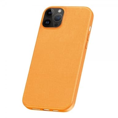 Baseus iPhone 15 Pro Max Deksel Fauxther Series Oransje