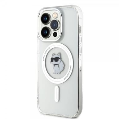 Karl Lagerfeld iPhone 15 Pro Deksel Choupette MagSafe Transparent
