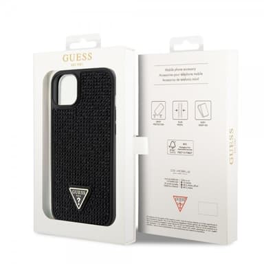 Guess iPhone 15 Plus Deksel Rhinestone Svart