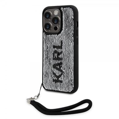 Karl Lagerfeld iPhone 15 Pro Deksel Sequin Svart