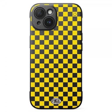 Ringke iPhone 15 Deksel Onyx Design Checkerboard Yellow