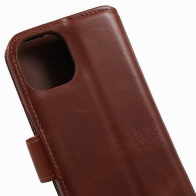 Nordic Covers iPhone 15 Plus Etui Essential Leather Maple Brown